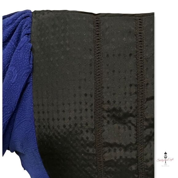 ANTHROPOLOGIE Moulinette Soeurs Bolero Silk Dress Pouf Slv Retro Fit Flare 2 XS - Picture 5 of 14